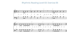 Rhythmic Reading Level Three : Exercise 06