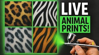 Airbrushing Wild Animal Prints LIVE!