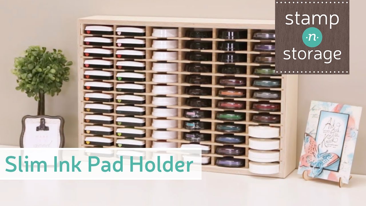 Slim Ink Pad Holder by StampnStorage YouTube