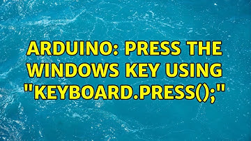 Arduino: Press the Windows key using "keyboard.press();" (2 Solutions!!)