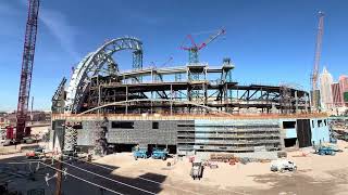 Las Vegas A’s Stadium Weekend Update #70 Part 2 | Exterior Walls, Cement Plaster & Stadium Progress!