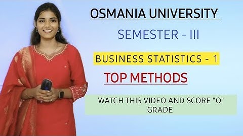 BUSINESS STATISTICS 1 || TALLY || TOP METHODS || 💯 PASS || O.U SEMESTER - 3 |‎|@shivanipallela 