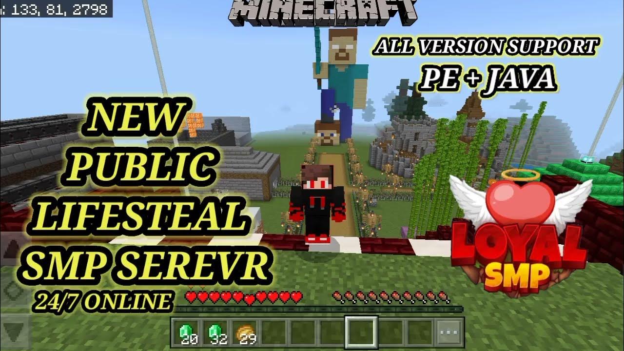 Minecraft best public lifesteal SMP server| Join my new Lifesteal SMP ...