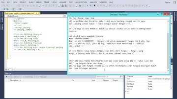 Switch Case Looping Bangun datar menggunakan c++