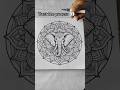 Trust the Process 👀 Elephant Mandala Transformation 🎨✨#reels #trending #ytshorts #artist #viral