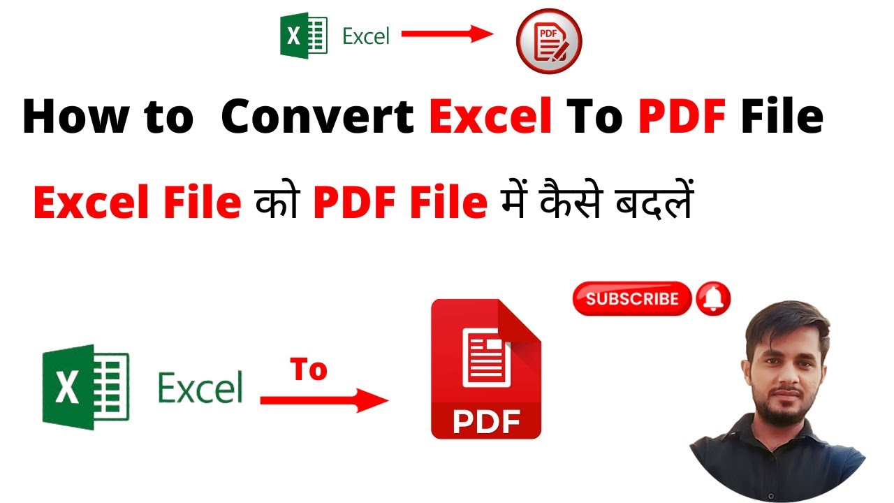 How to Convert Excel file TO PDF | Save Excel file as PDF | Excel to ...