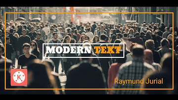 MODERN TEXT Animation Tutorial Using KineMaster || KINEMASTER TUTORIAL