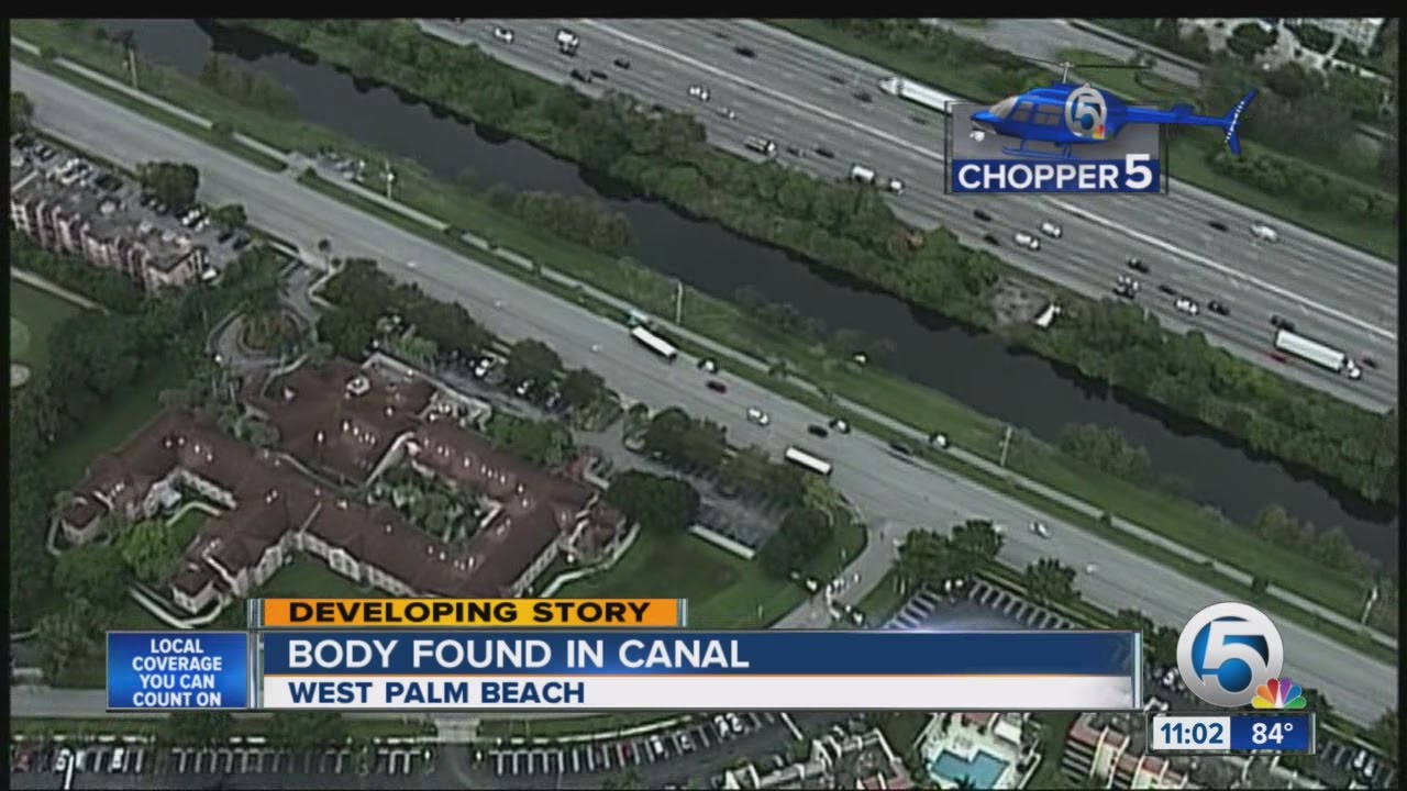 Body found in West Palm Beach canal - YouTube