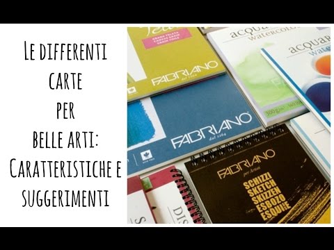 Come scegliere la carta per disegnare o dipingere+ GIVEAWAY (Recensione FABRIANO)Arte per Te