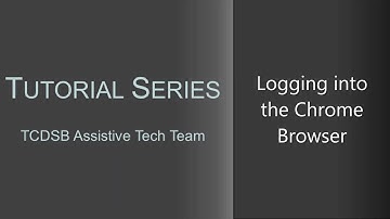 Logging into Google Chrome Browser with your School Account