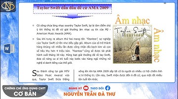 Cơ bản 20.8.2017 Đề 1 Word | BULLET lạ như hình nòng súng thì tìm ở đâu? | CC Ứng dụng CNTT