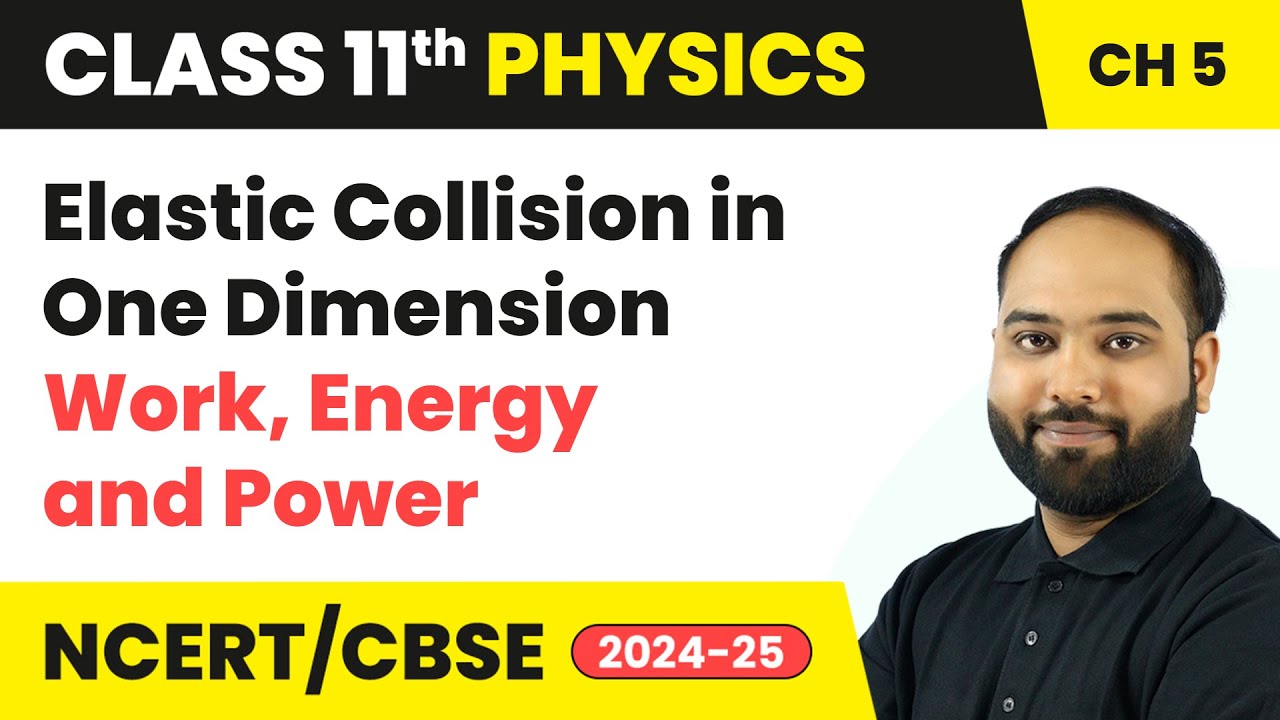 Elastic Collision in One Dimension - Work, Energy and Power | Class 11 Physics Ch 5 | CBSE 2025-26