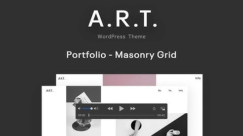 ART WordPress Theme - Creating Masonry Grid Portfolio