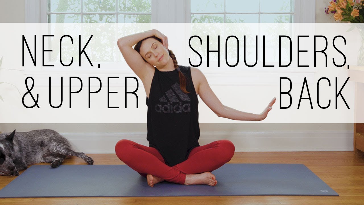 Stretches for Neck, Shoulder \u0026 Upper Back Pain Relief | 10 min. Yoga to release Tension and Relax