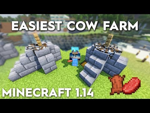 Minecraft Easiest Cow Farm - 1.16/1.15 - Compact and Simple!