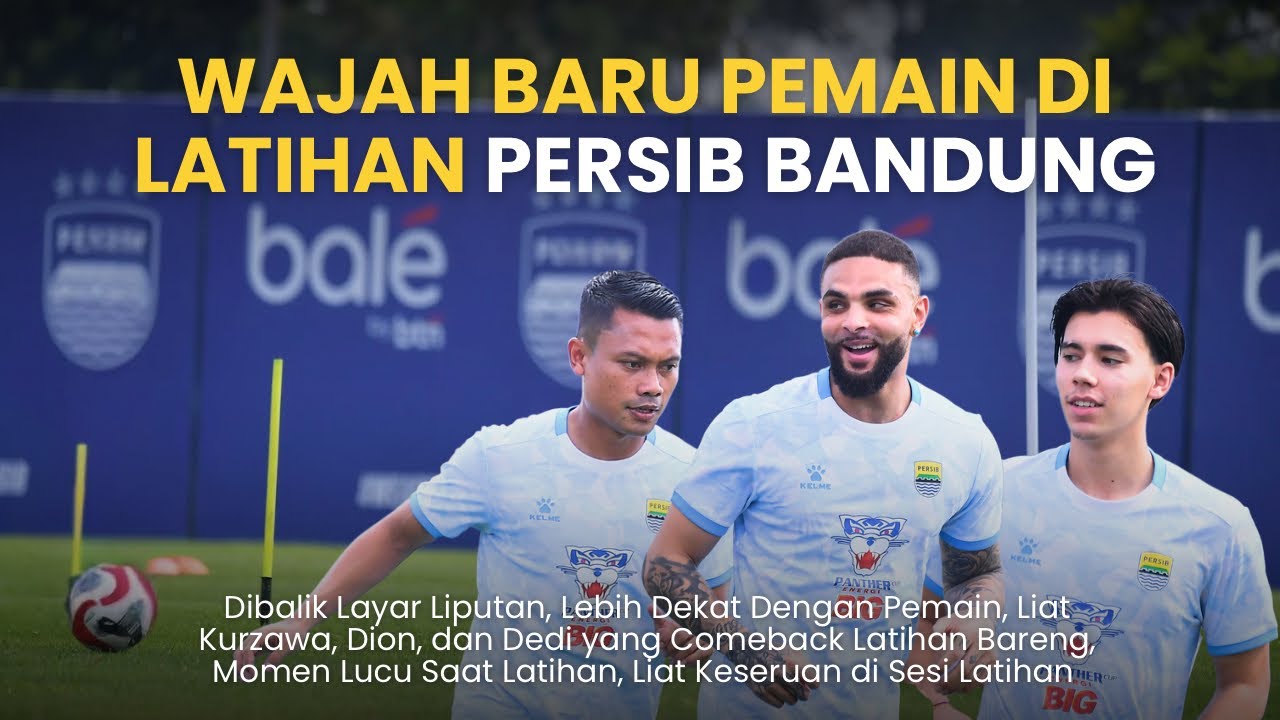 WAJAH PEMAIN ANYAR PERSIB! KURZAWA DAN DION GABUNG DI LATIHAN 💙🔥 | BANDUNGFOOTBALL