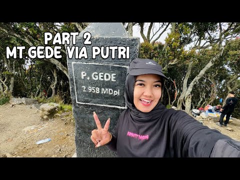 PERGI KE PUNCAK SENDIRIAN SAMBIL NAHAN BUANG AIR BESAR || MT.GEDE VIA PUTRI PART2 #SMVLOG39