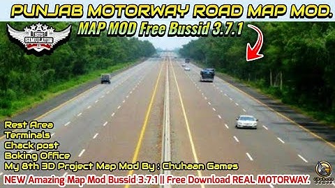 Map Mod Motorway Road by CHUHAAN GAMES || Bus Simulator Indonesia 3.7.1 || Free Link CG.372