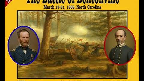 The Battle of Bentonville March  19th-21st 1865 board game  printed by Blue Panther Games.