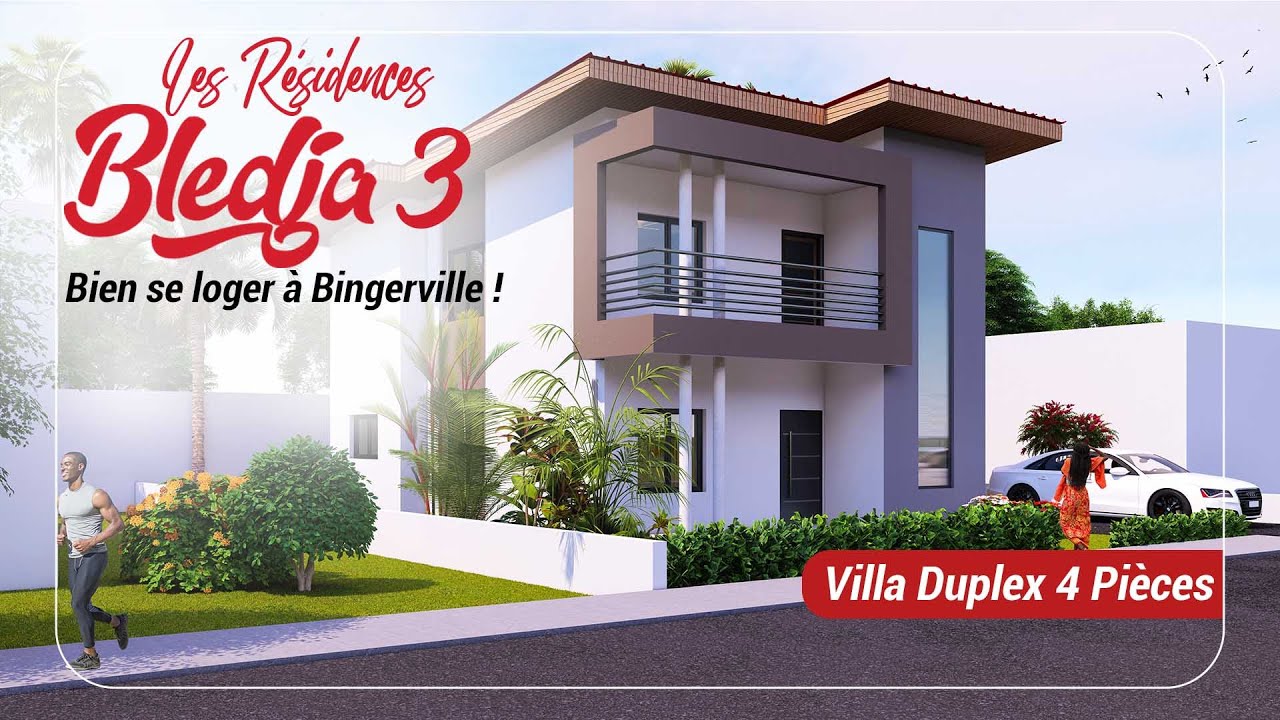 E2JS - LES RESIDENCE BLEDJA 4 : Présentation de la Villa Duplex de 5 Pièces sur 300m2