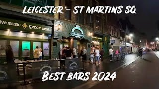 Leicester City Centre Night Walk | St Martins Square & Old Town | Best Bars & Pubs 2024