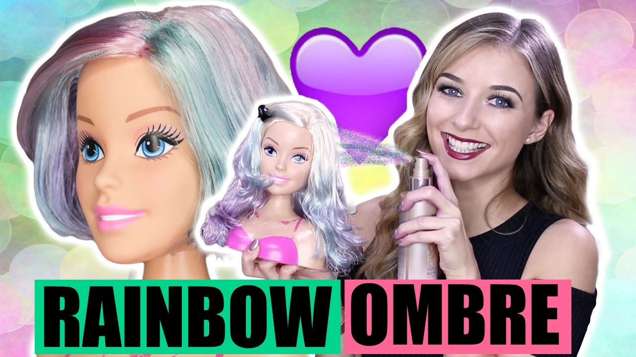 HOW TO COLOUR BARBIE DOLL HAIR! - YouTube