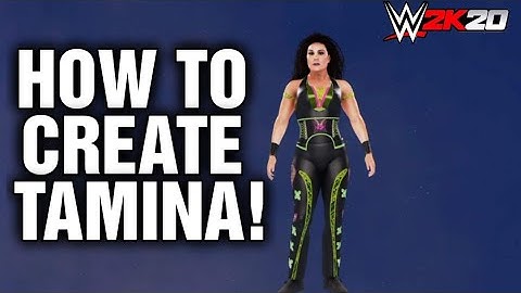 How To Create NEW! Tamina Attire! WWE 2K20
