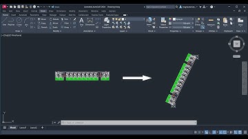 توجيه اللوحات فى الاوتوكاد  (Rotate Refrence)