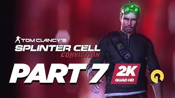 VISITING THIRD ECHELON HQ! Splinter Cell Conviction Gameplay Walkthrough - Part 7 Realistic Stealth