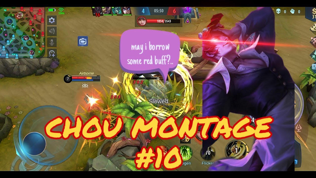 AGRESSIVE DRAGONxTHAI CHOU! || CHOU MONTAGE #10!|| FREESTYLE RECALL & EMOTE || MLBB ✓|| LIKE AND SUB