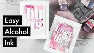 Alcohol Ink Encouragement Cards | Color Connection with Amber