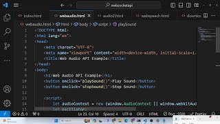 Javascript Web Audio API Example to Generate Music & Sound and Play it inside Browser