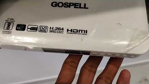 How to connect Gospell Set top box with TV