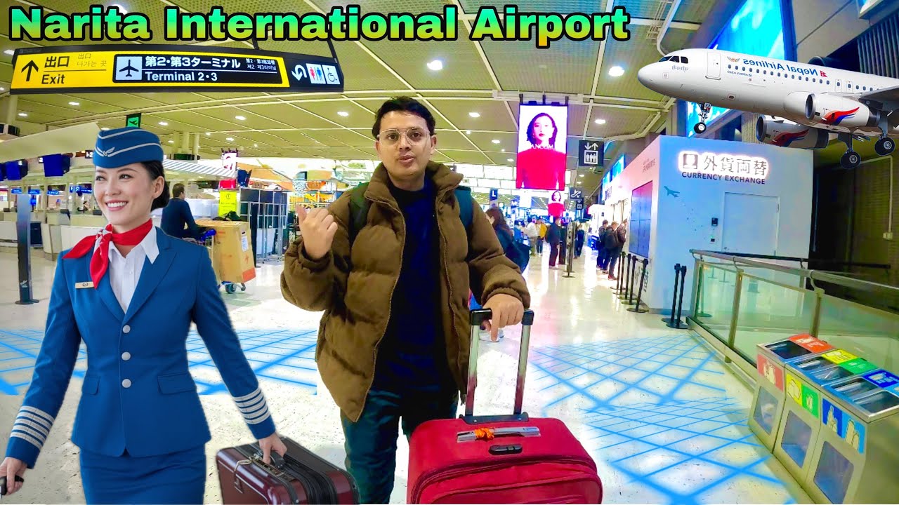 Narita International Airport Terminal 2 !! In’t Departures ✈️ Experience | Travel Vlog Japan !!