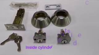 How to Install a Double Cylinder Combo Lockset