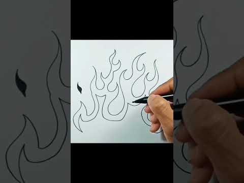 How to draw Flames #shorts