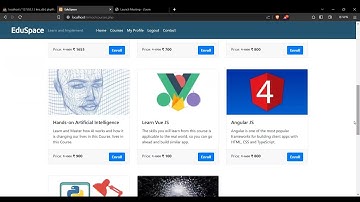 E-learning platform||Minor project||EDUSPACE