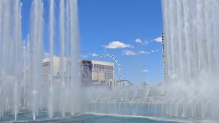 waterfalls in front of Bellagio #falls