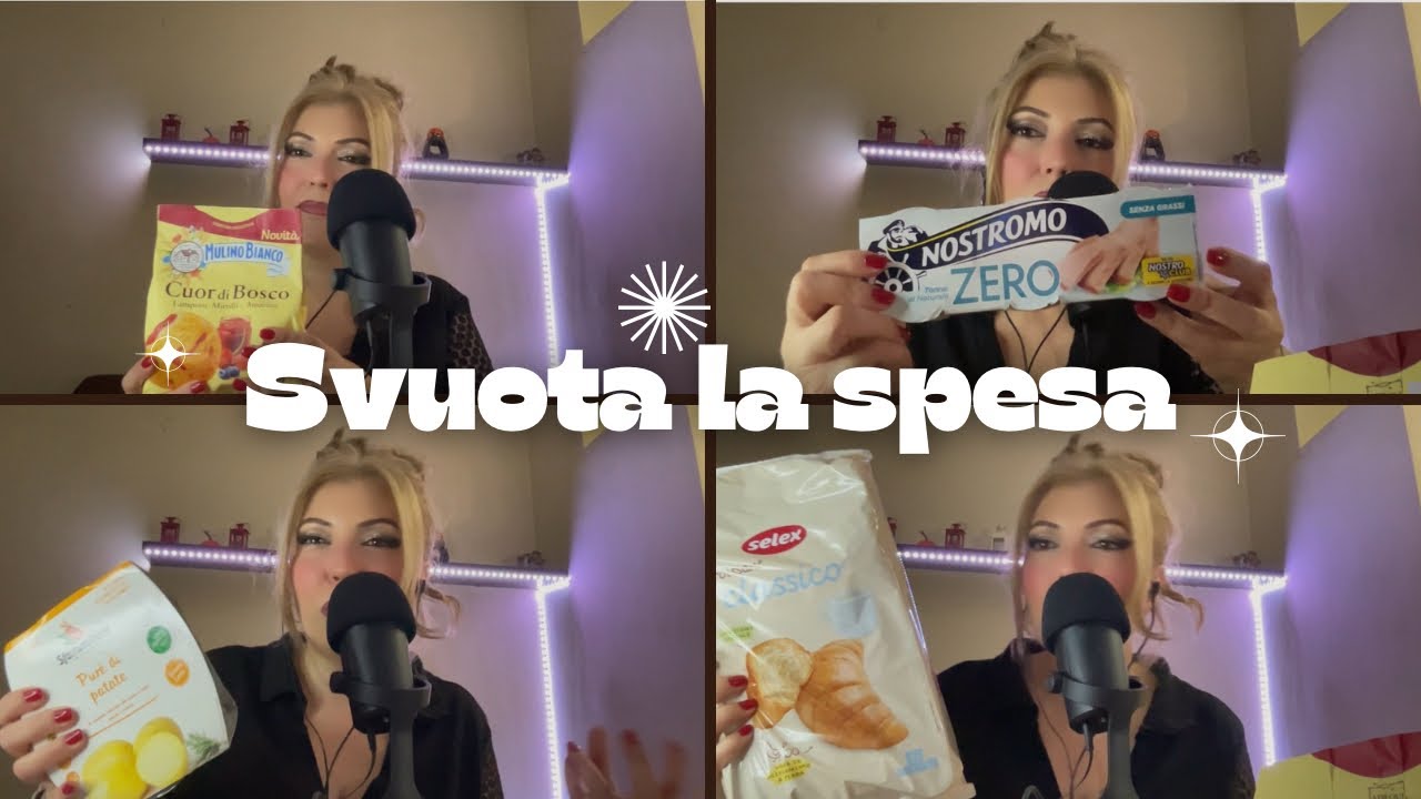 Svuota la spesa ASMR ita #relax 