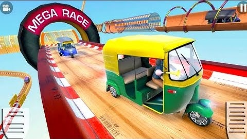 Tuk Tuk Rickshaw 3D Stunt | Auto Stunt Games 2021 - android gameplay