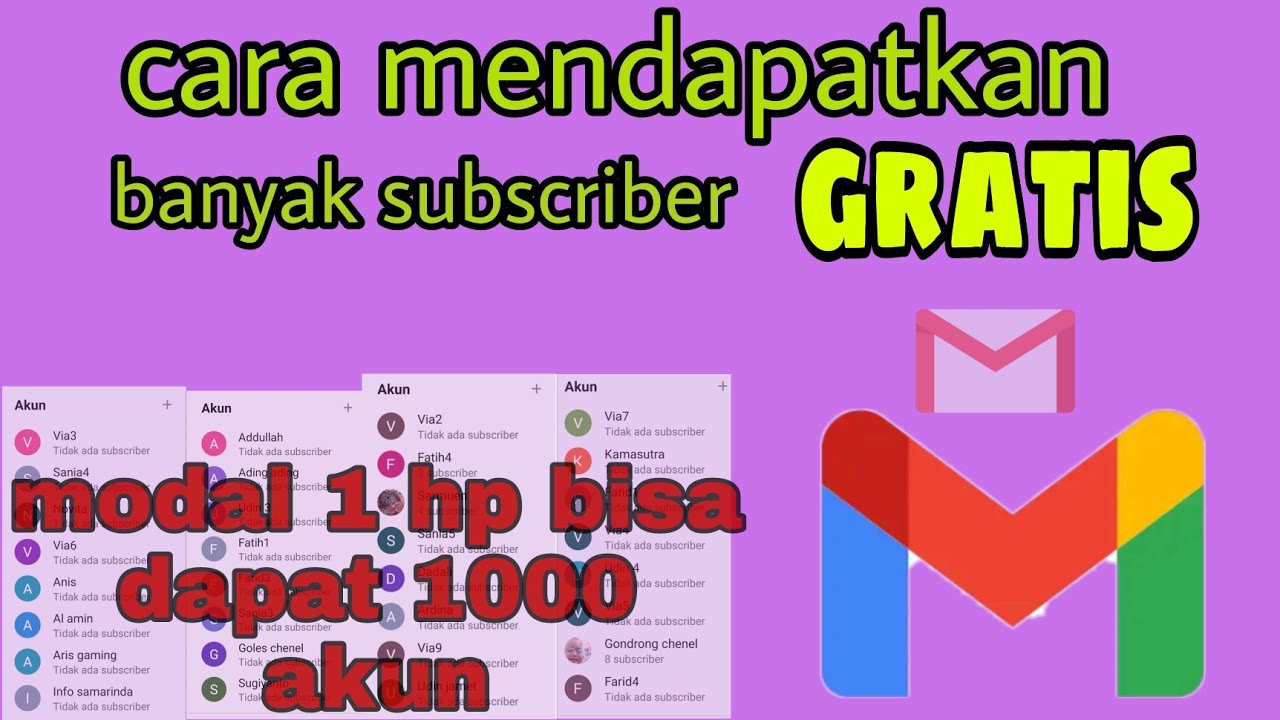 Cara membuat gmail banyak