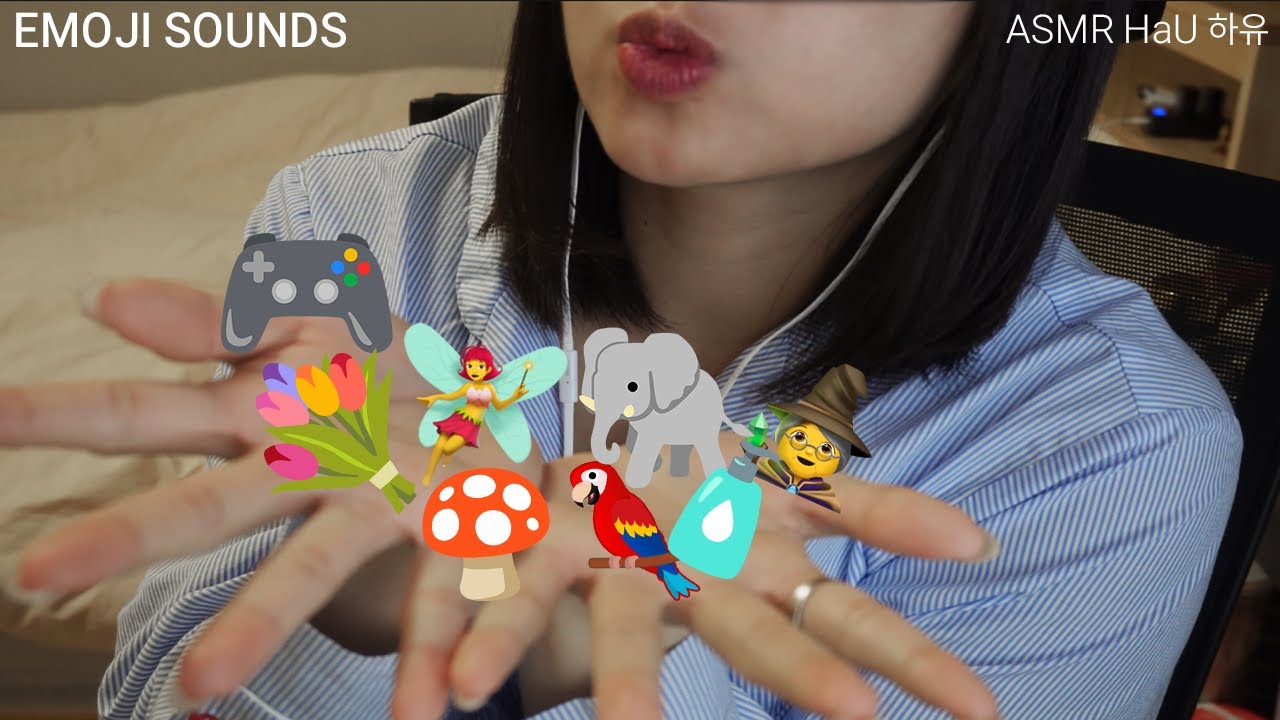 [ ASMR ]🦜🧚🐘 귀가 녹아내릴 준비 됐나요? 🎧 빠르고 거친 이모지 ASMR 챌린지! 🦆🎄 🧙