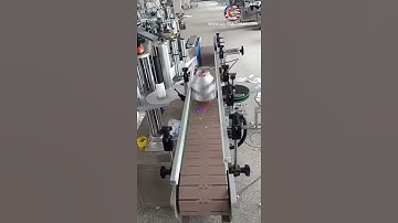 Cable string roll full wrap labeling machine automatic labeling line testing video