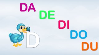 DA - DE - DI - DO - DU || Aprendendo as Sílabas  || família do d - D || Alfabetização para crianças