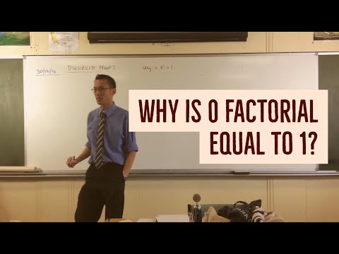 تصویری: چرا فاکتوریل صفر یک است؟