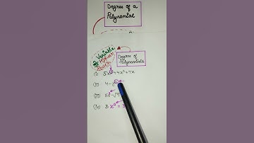 Degree of a Polynomial | Ex 2.1 Q 2 | Polynomial ki degree kaise nikalte hain