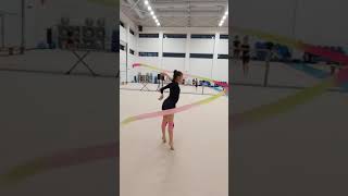 Ribbon dance steps for Rhythmic Gymnastics routine with new COP