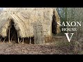 Building an anglosaxon pit house with hand tools  part v  medieval primitive bushcraft shelter