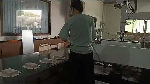 test run video on semi automatic rigid box folding machine