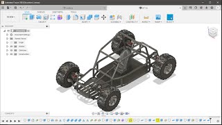 Off road Buggy -- Using Fusion 360 screenshot 4